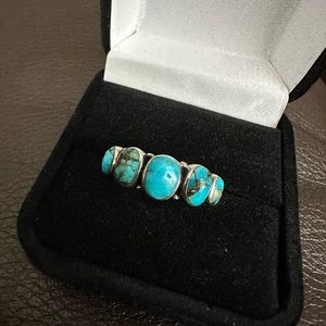 GUC .925 Sterling Silver Turquoise ring
